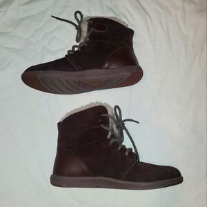Emu Suede and Shearling Winton Booties